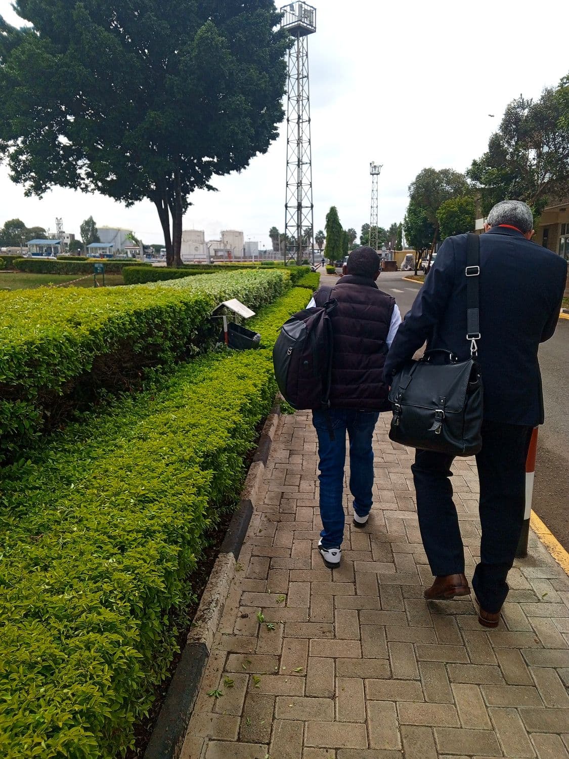 Arriving for an on-site laboratory assessment at a client fuel-storage facility